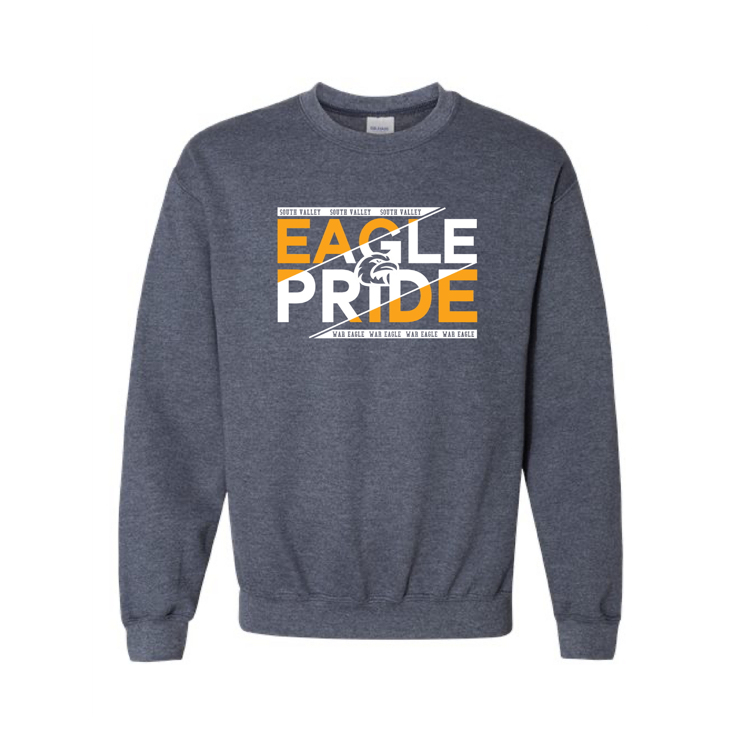 SVMS Eagles | ADULT Gildan Heavy Blend Crewneck in Heather Dark Navy