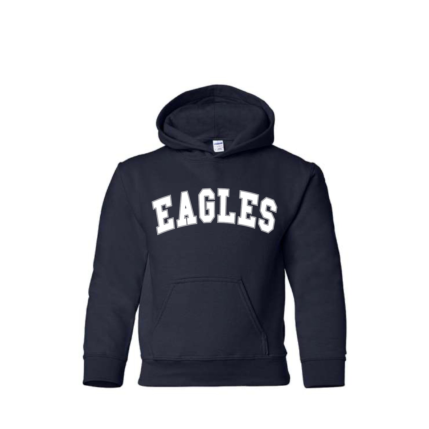SVMS Eagles | YOUTH Gildan Heavy Blend Hoodie in Navy