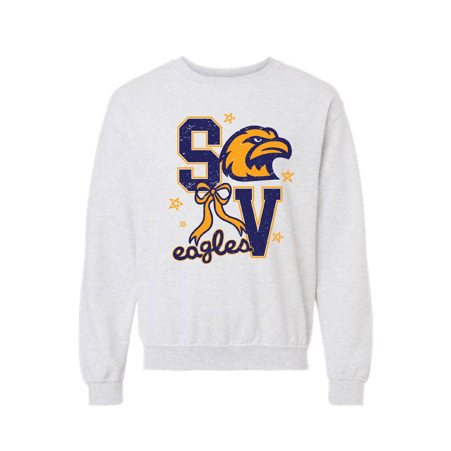 SVMS Bow | ADULT Gildan Heavy Blend Crewneck in Ash