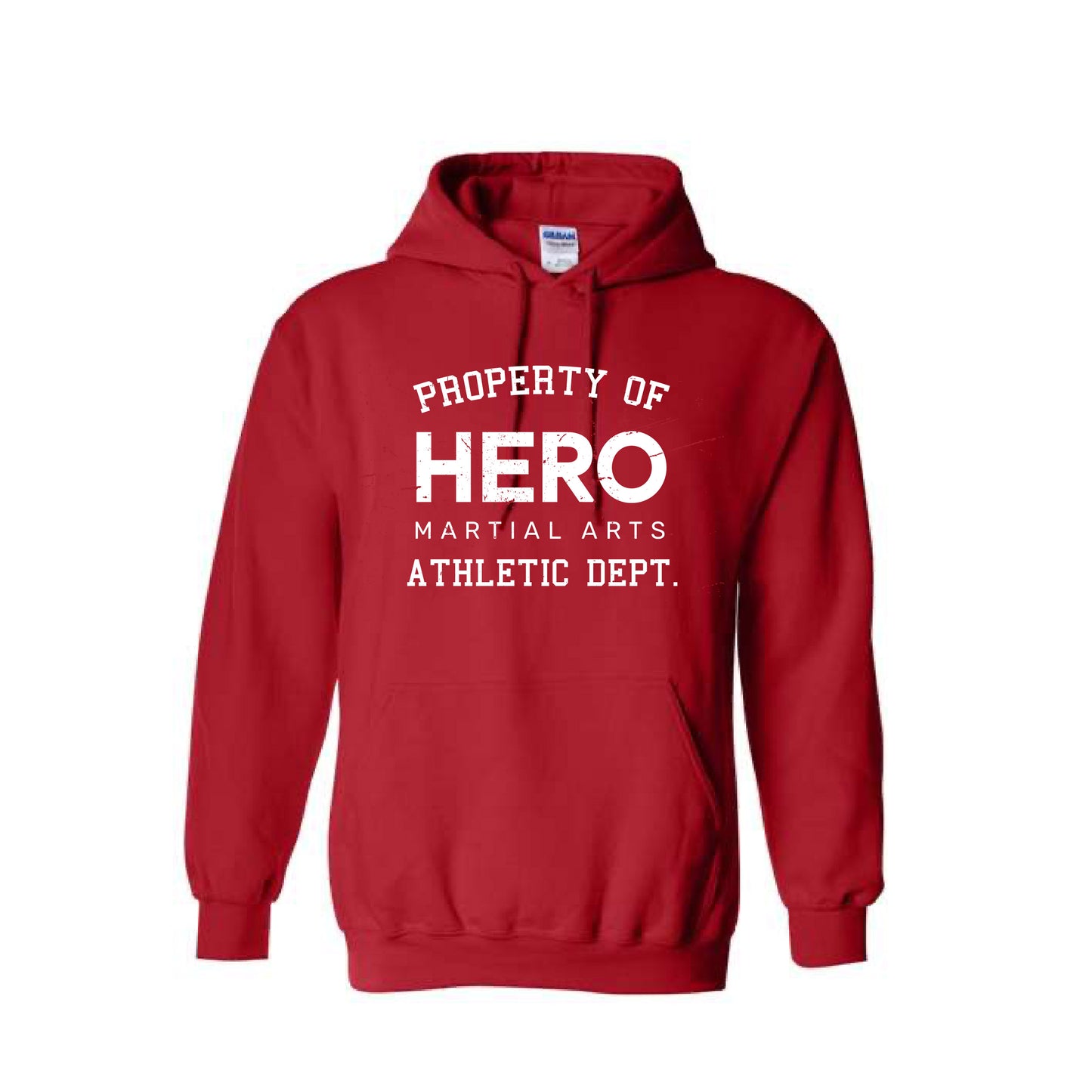 HERO Martial Arts | ADULT Gildan Heavy Blend Hoodie in Red