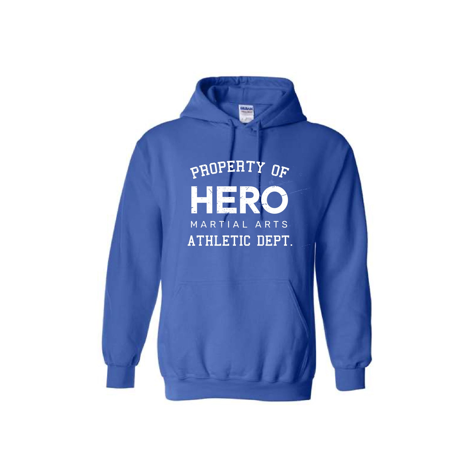 HERO Martial Arts | ADULT Gildan Heavy Blend Hoodie in Blue