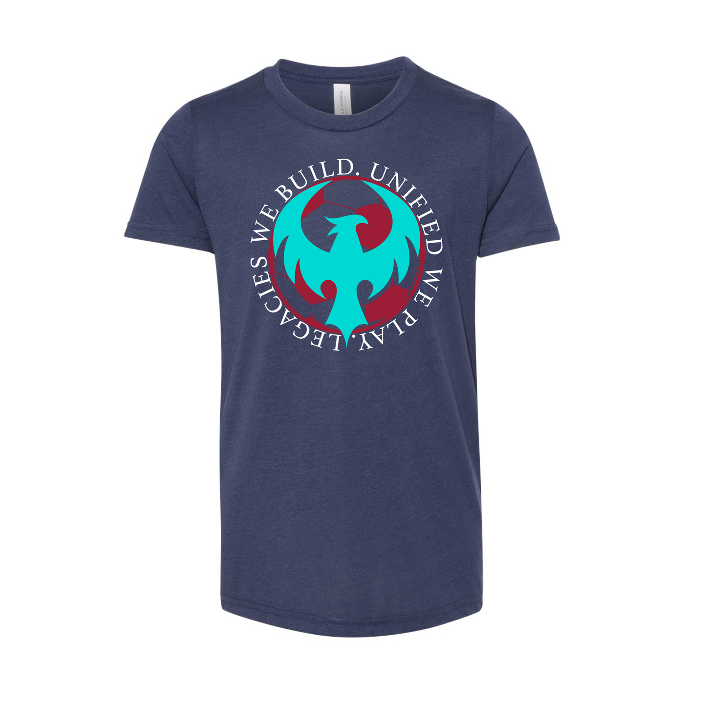 ULFC Circle Logo | YOUTH Bella Canvas Triblend Tee in Navy