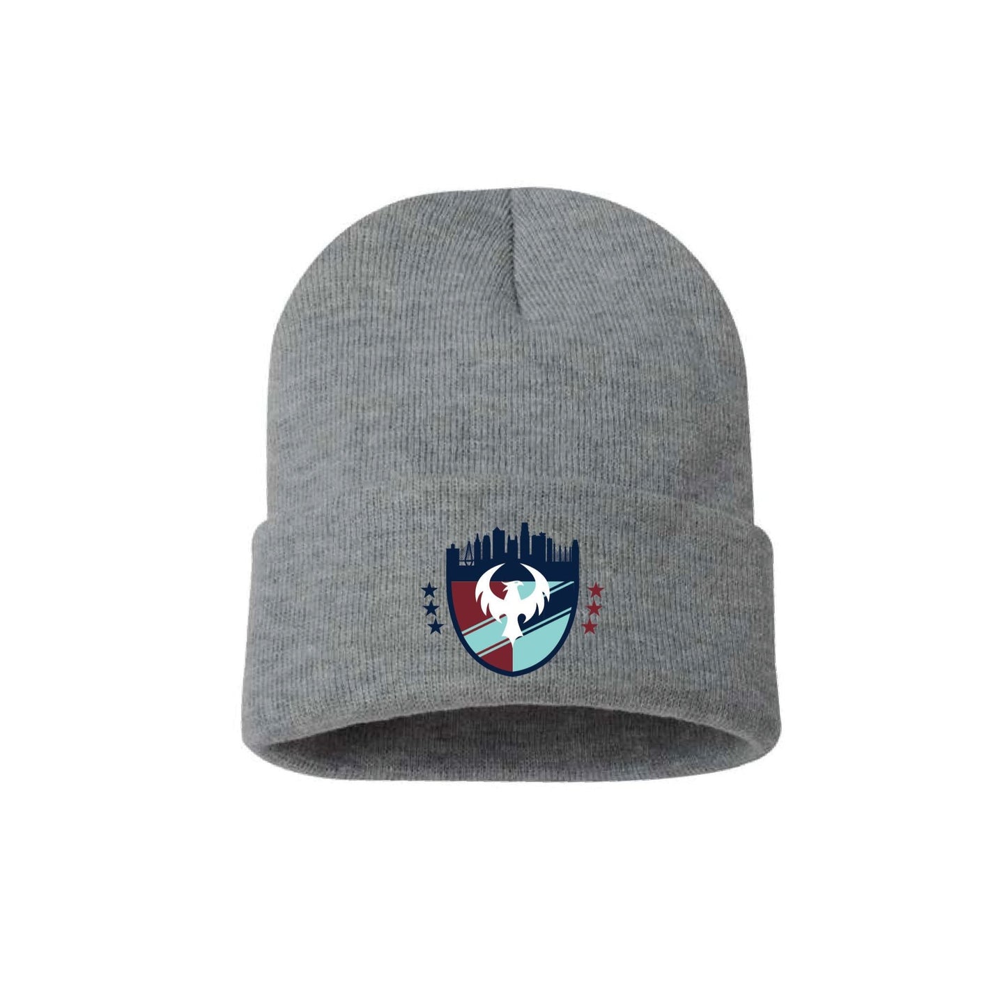 Unified Emblem | Sportsman 8" Beanie in Heather Gray