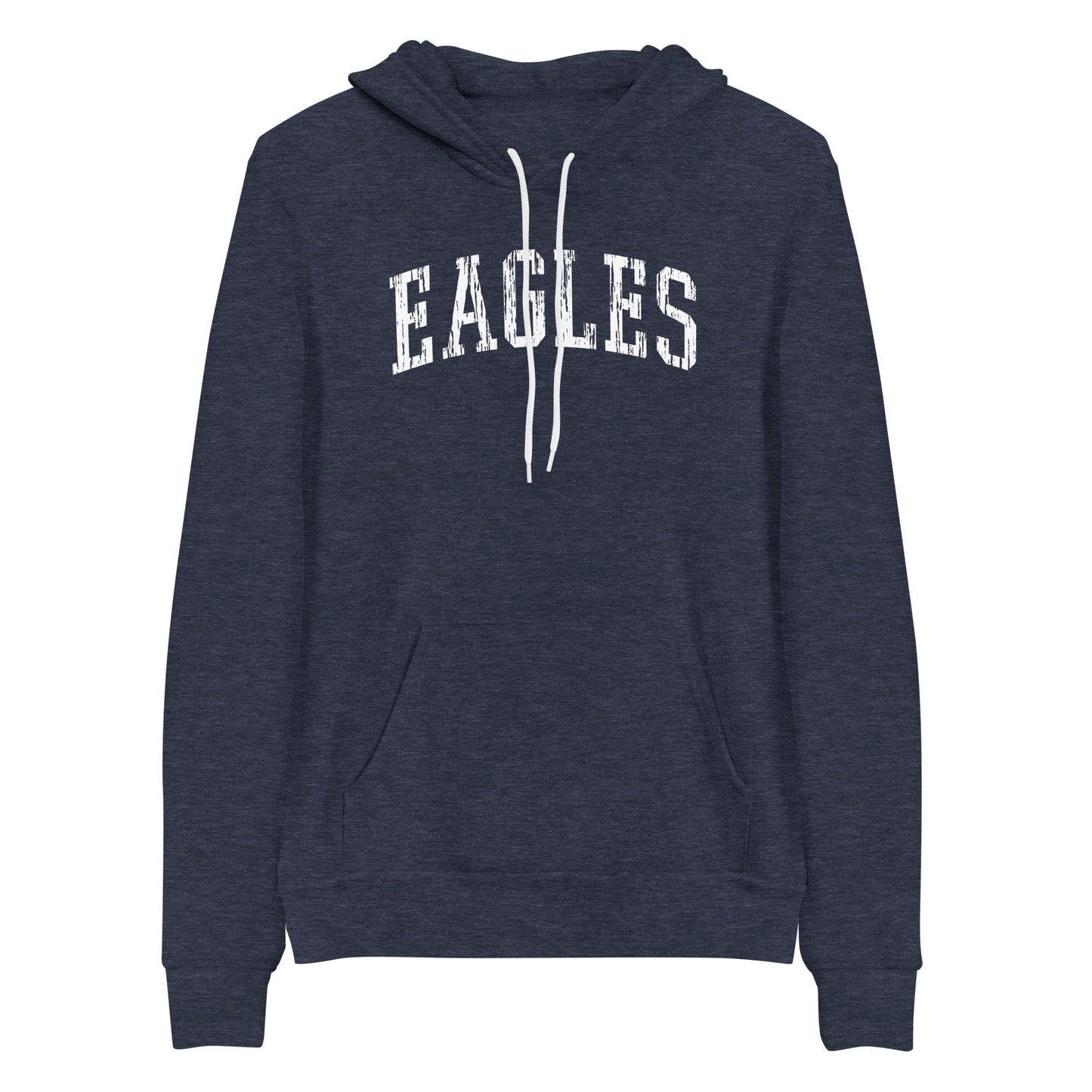 Eagles Arch Bella Canvas Hoodie in Heather Navy