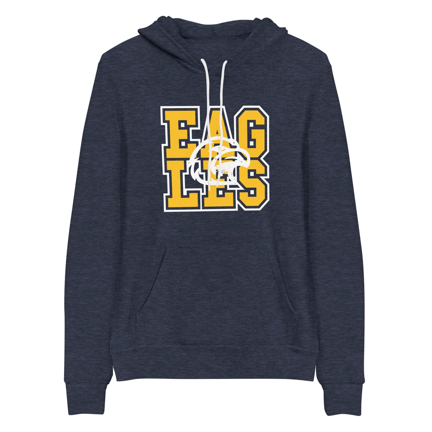 Eag-les Bella Canvas Hoodie in Heather Navy
