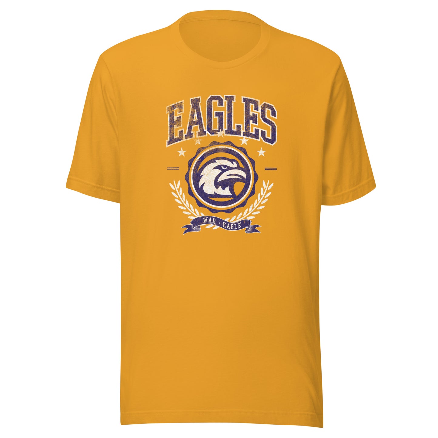 Eagles Emblem Bella Canvas Jersey Tee in Mustard