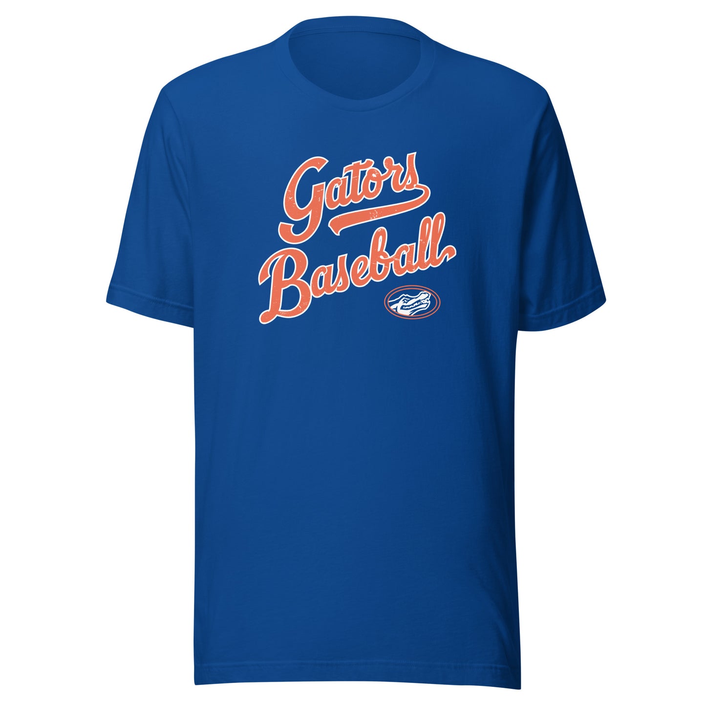 Gators Baseball Script Jersey Tee in Royal