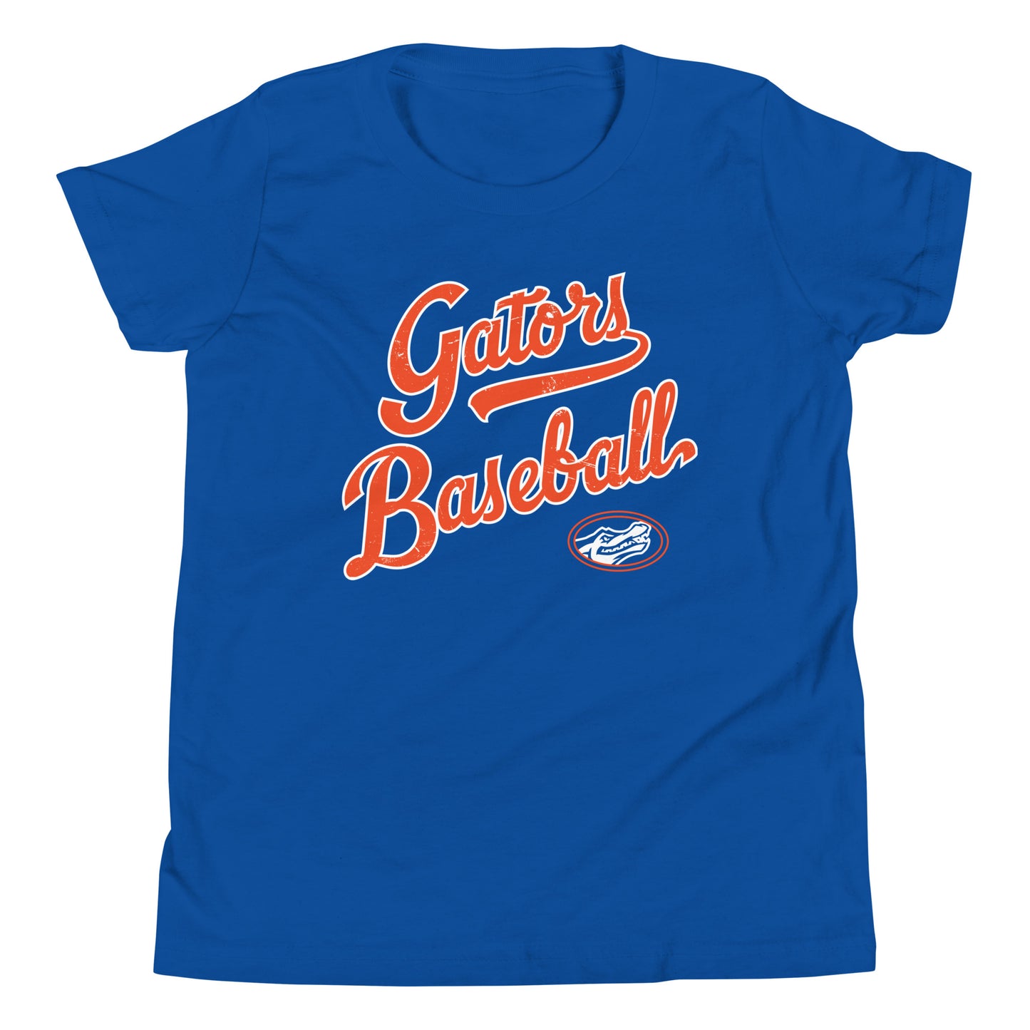 Gators Baseball YOUTH Script Jersey Tee In Royal