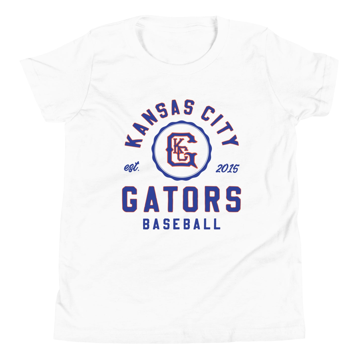 Gators Baseball YOUTH Vintage Jersey Tee in White
