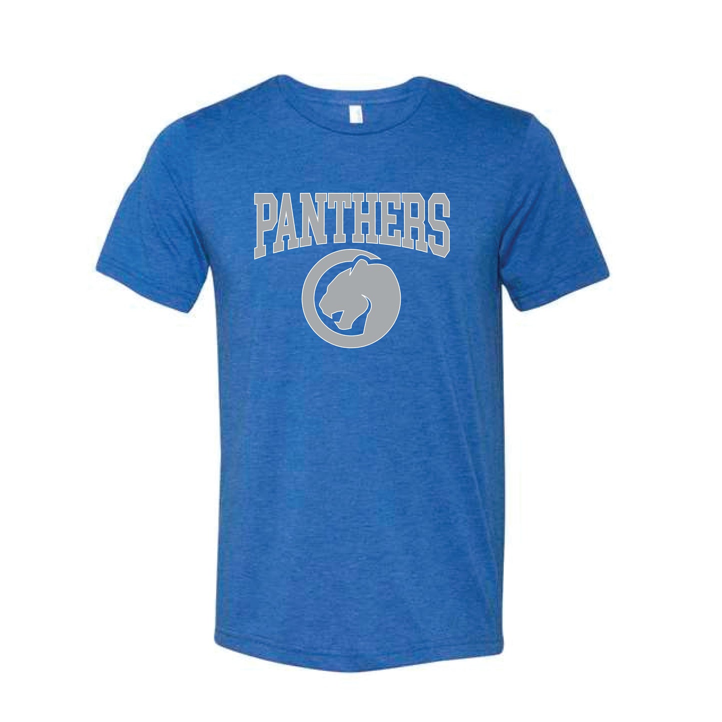 Panthers Logo Unisex Next Level Triblend Tee in Vintage Royal