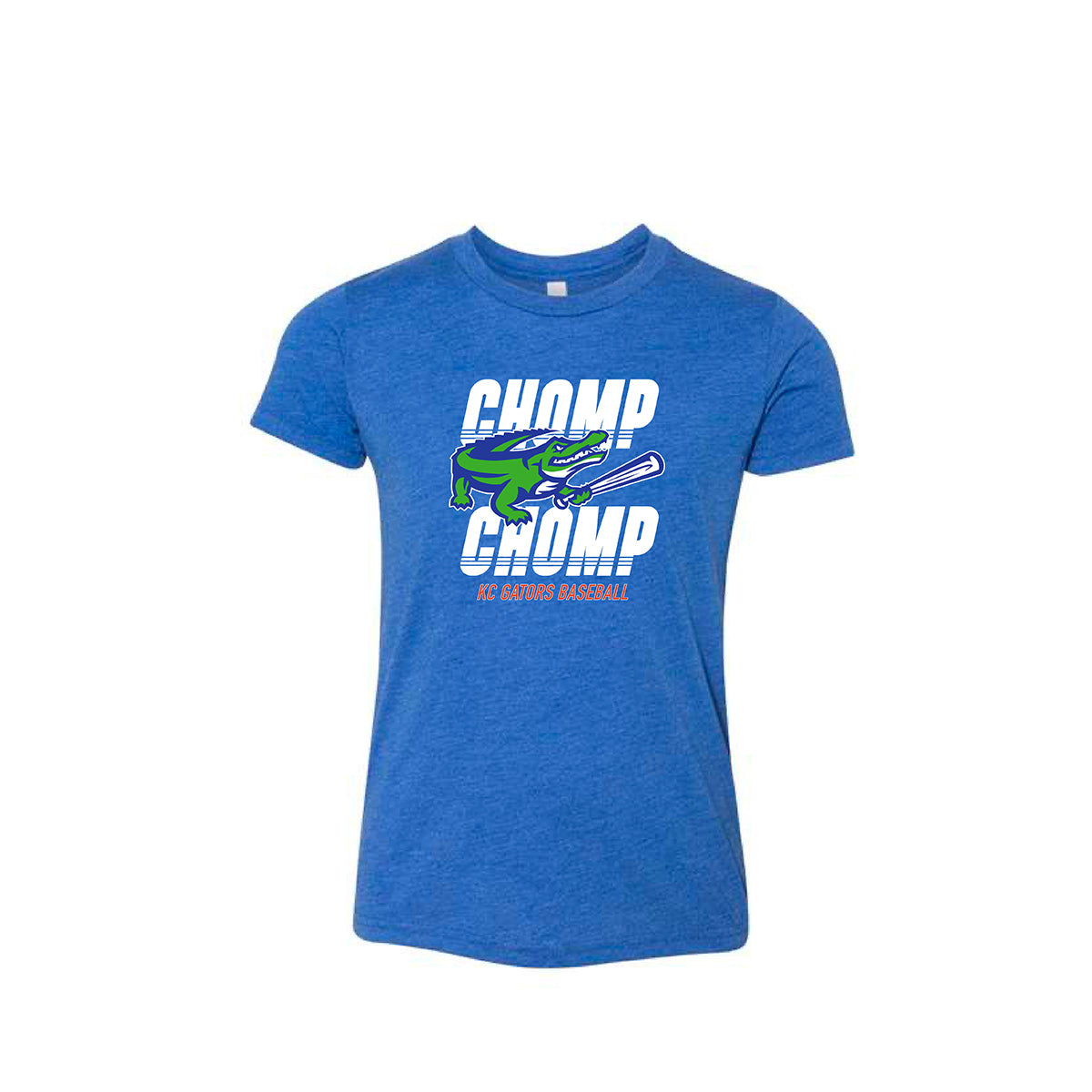 Youth Chomp Chomp Triblend Tee in Royal