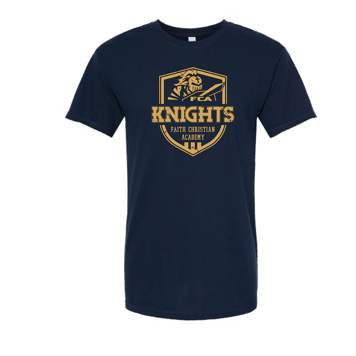 FCA Knights Bella Canvas Unisex Triblend Tee in Navy