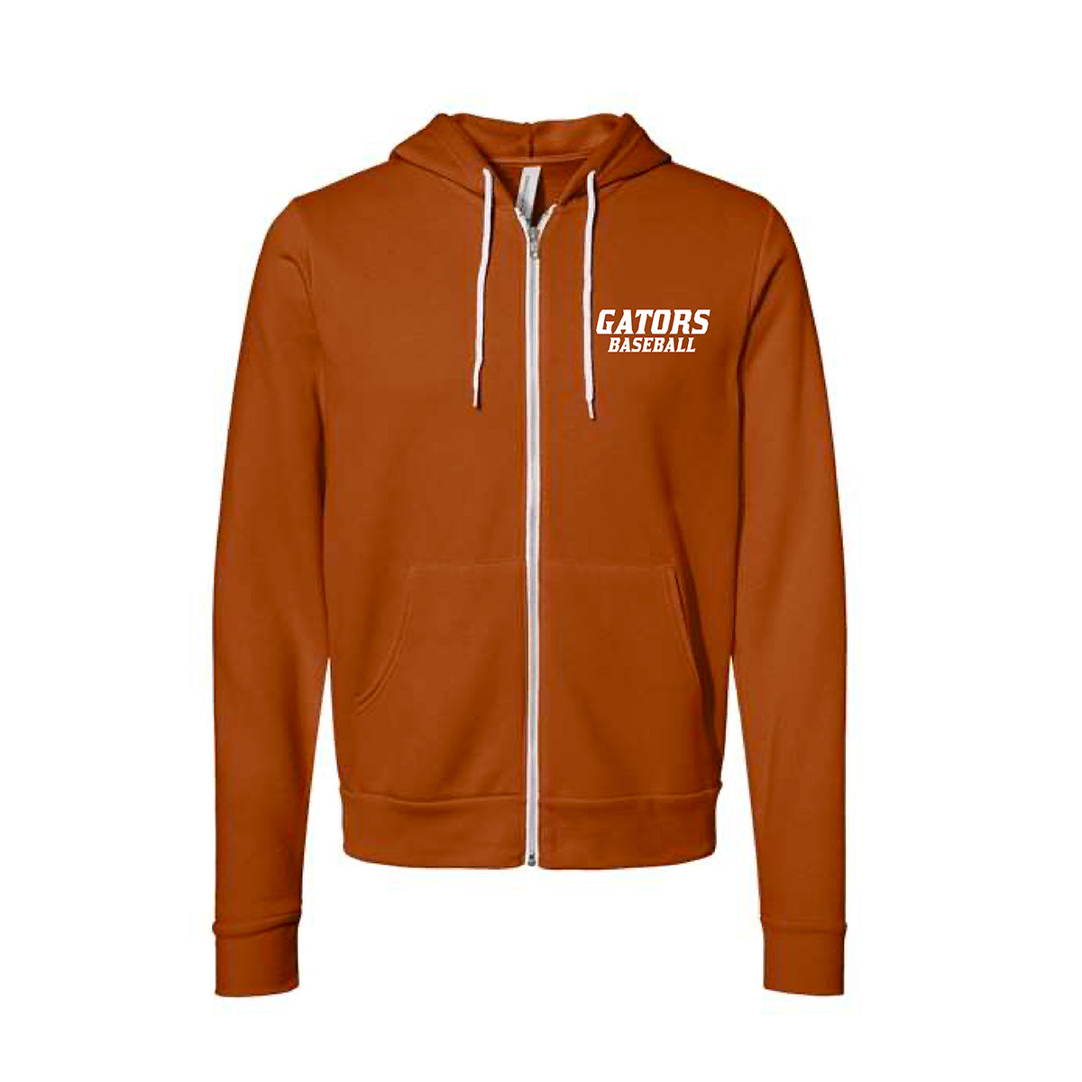 Adult Gators Baseball Fleece Full-Zip Hoodie in Autumn