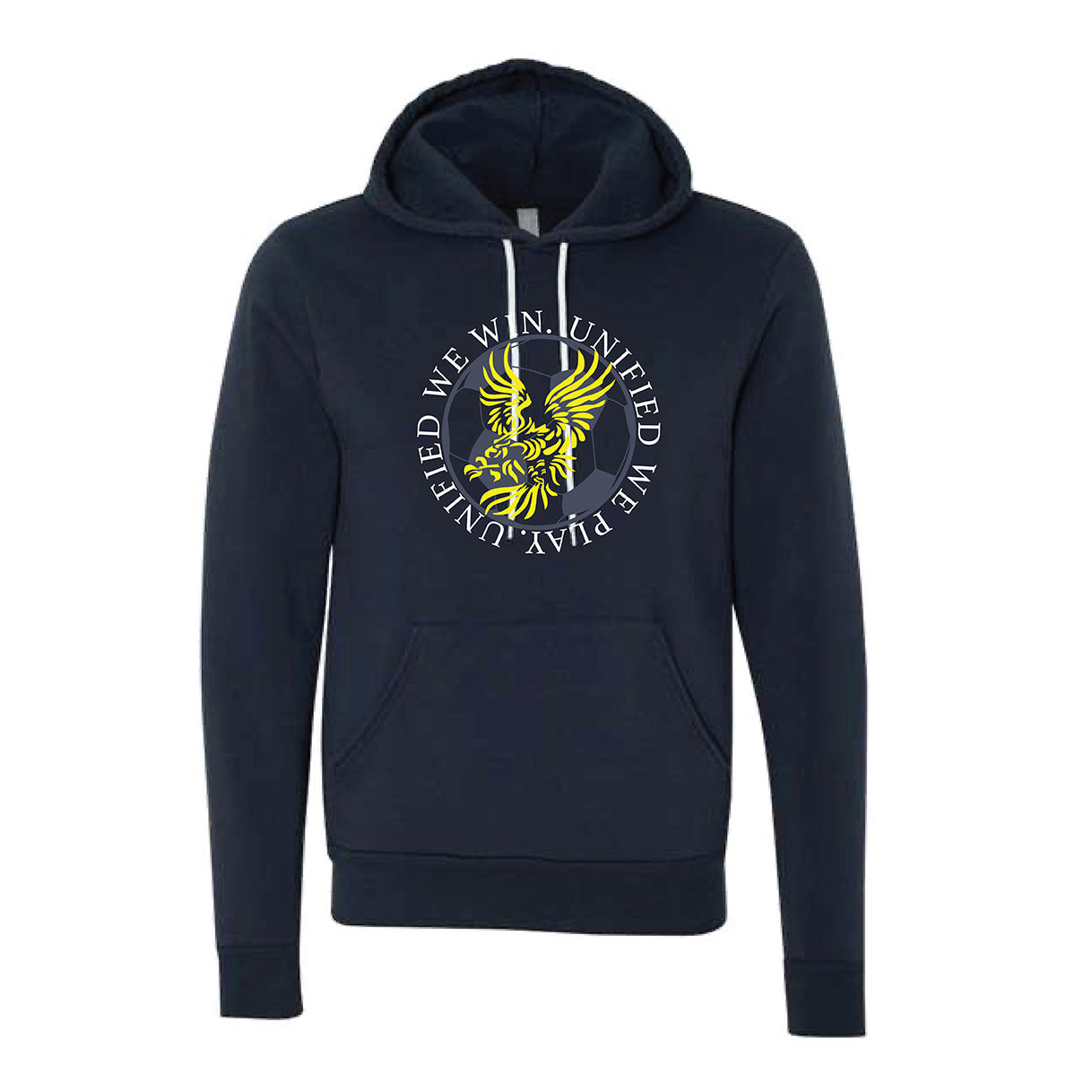 UFC Adult Unisex Bella Canvas Fleece Hoodie in Navy