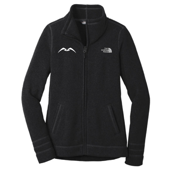 Nisos Women's North Face Sweater Fleece Jacket in Black Heather – KC Merch  Co