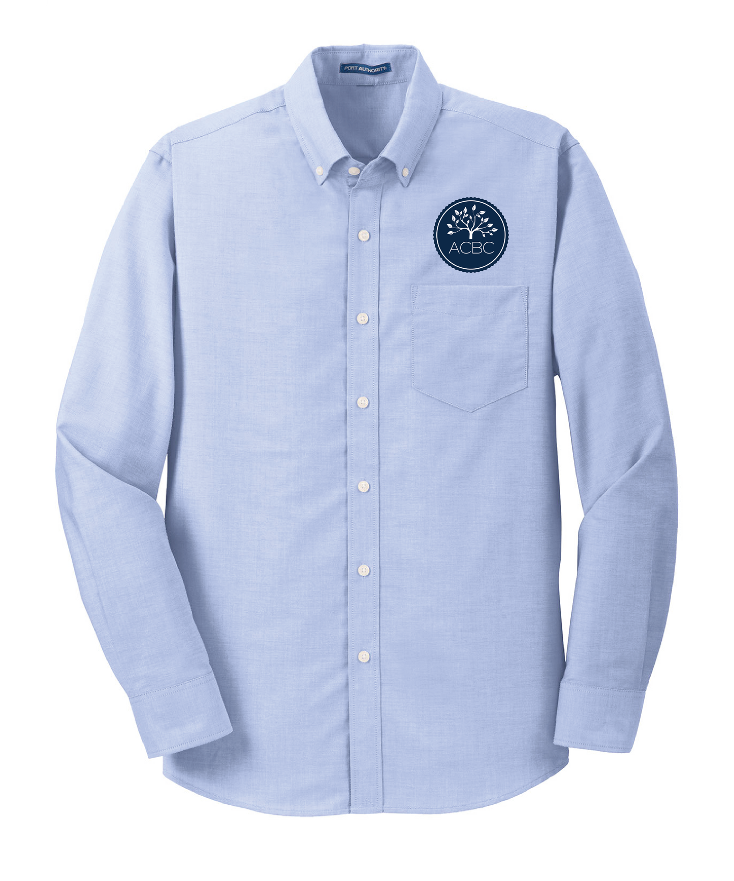 ACBC | Embroidered SuperPro Oxford Shirt in Oxford Blue