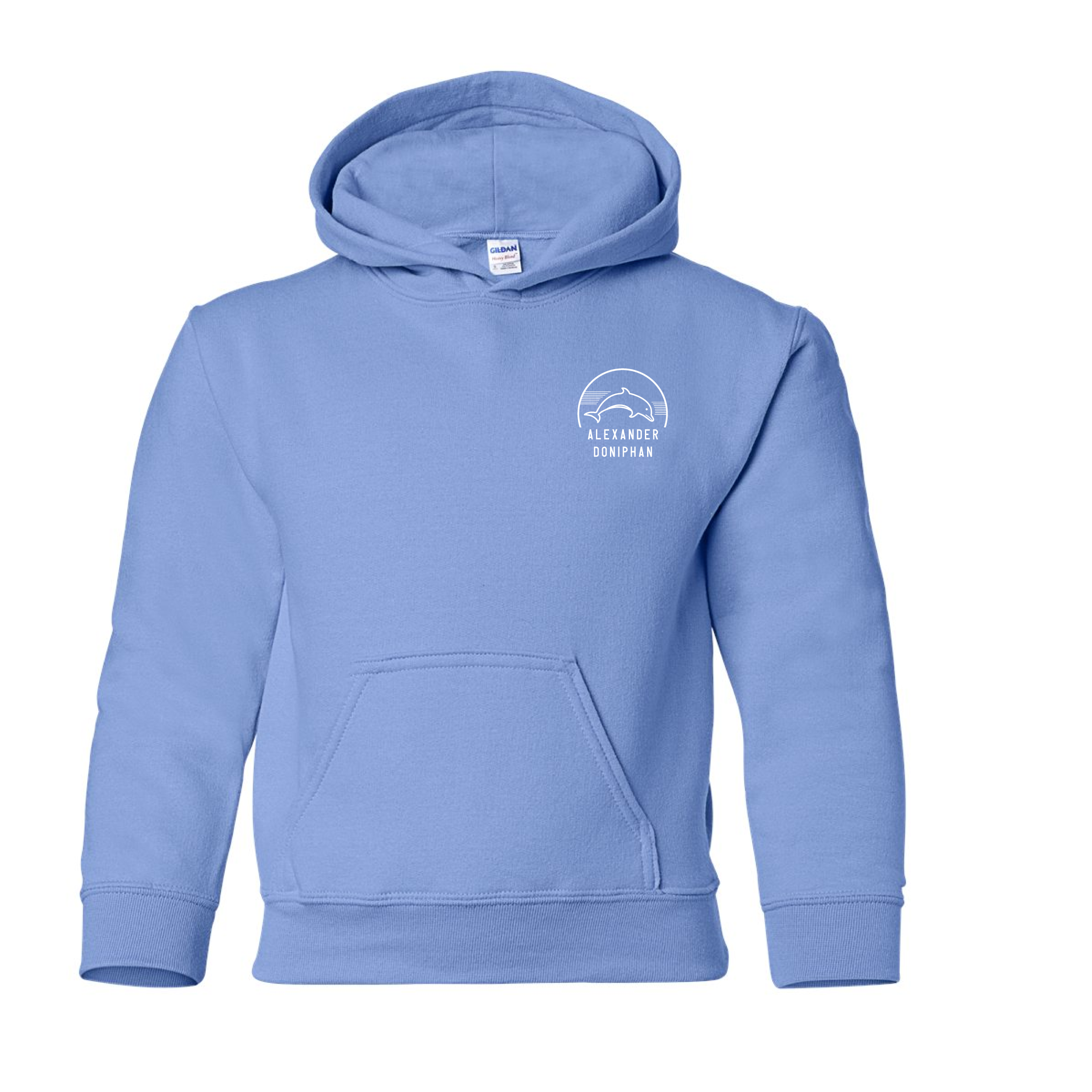 Alexander Doniphan | YOUTH Gildan Heavy Blend Hoodie in Carolina Blue