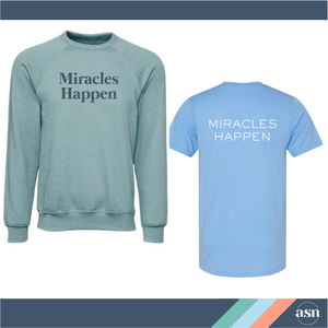 ASN Bundle 2 - "Miracles Happen" Blue + Sweatshirt