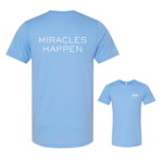 Load image into Gallery viewer, ASN &quot;Miracles Happen&quot; | Bella Canvas Unisex Triblend Tee in Solid Blue
