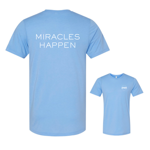 ASN "Miracles Happen" | Bella Canvas Unisex Triblend Tee in Solid Blue