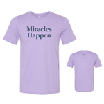 Load image into Gallery viewer, ASN &quot;Miracles Happen&quot; | Bella Canvas Unisex Jersey Tee in Lavender
