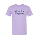 Load image into Gallery viewer, ASN &quot;Miracles Happen&quot; | Bella Canvas Unisex Jersey Tee in Lavender
