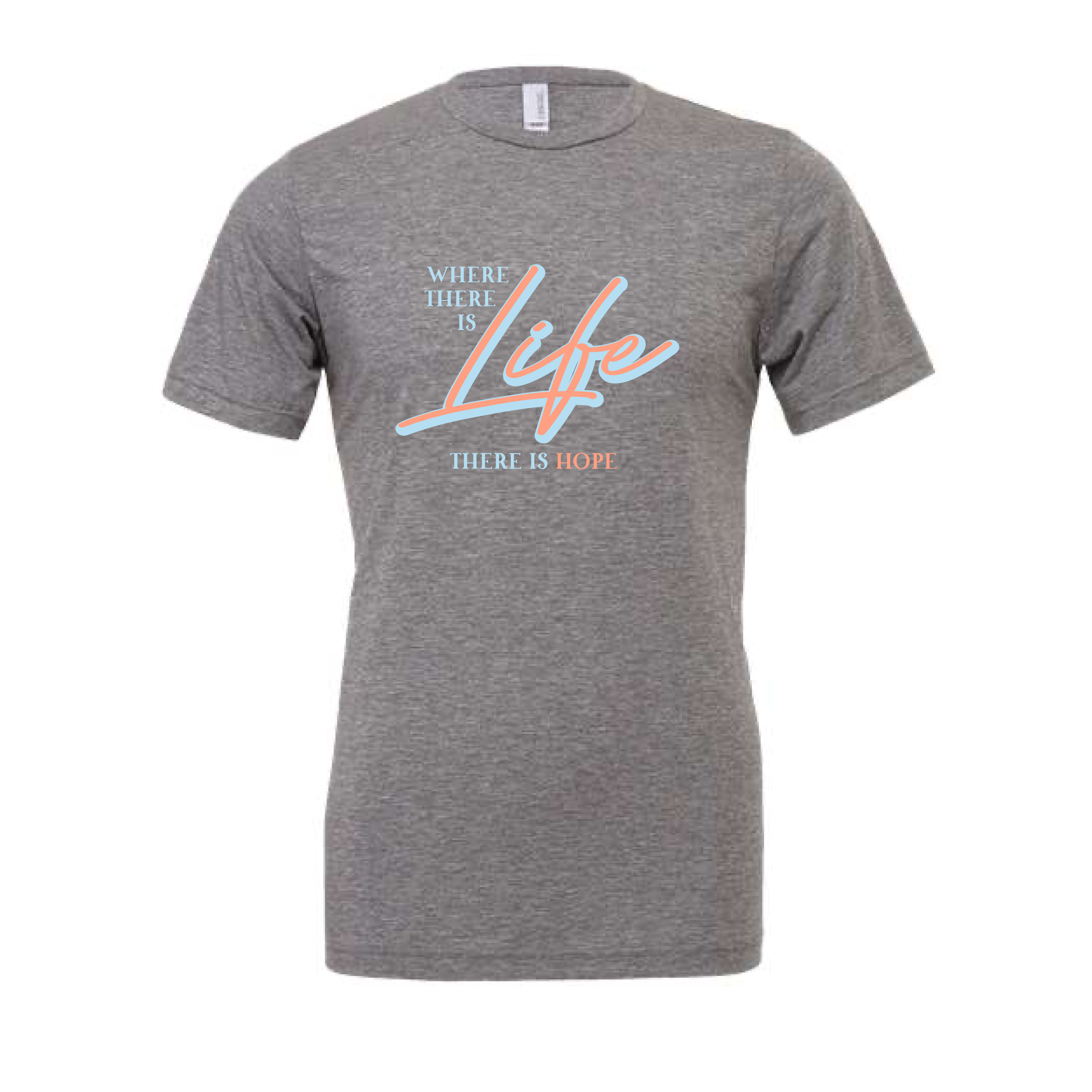 ASN "Where There is Life"  | Bella Canvas Unisex Triblend Tee in Grey
