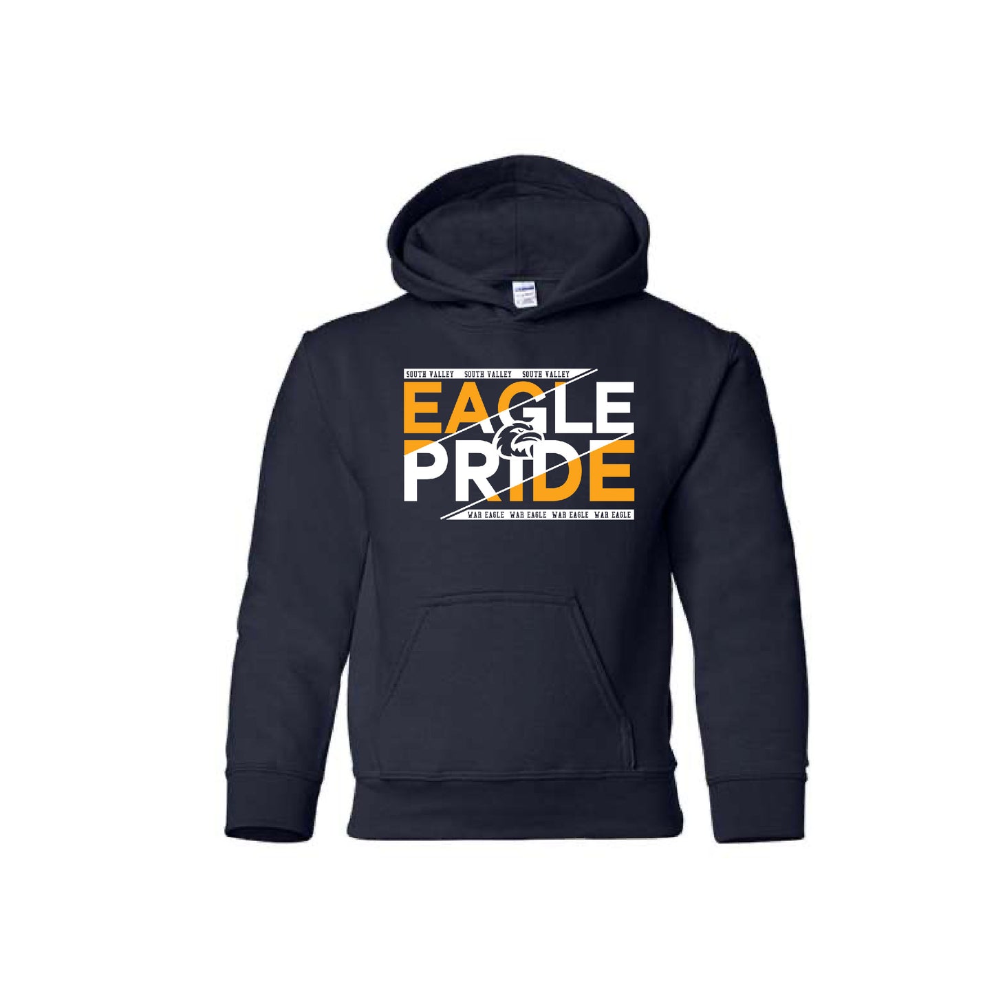 SVMS Eagle Pride | YOUTH Gildan Heavy Blend Hoodie in Navy