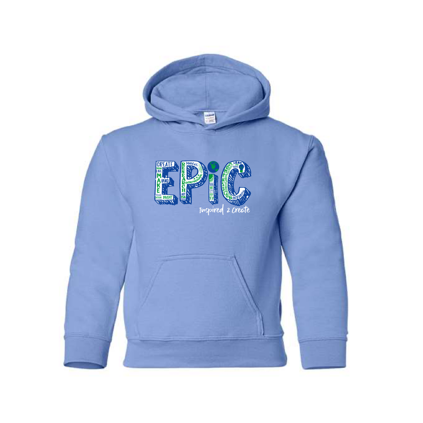 EPiC Code | YOUTH Gildan Heavy Blend Hoodie (Assorted Colors)