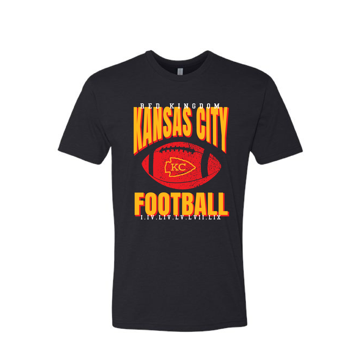 KC Football | Next Level CVC Tee in Black