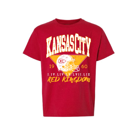 KC Red Kingdom | YOUTH Gildan Tee in Heather Red