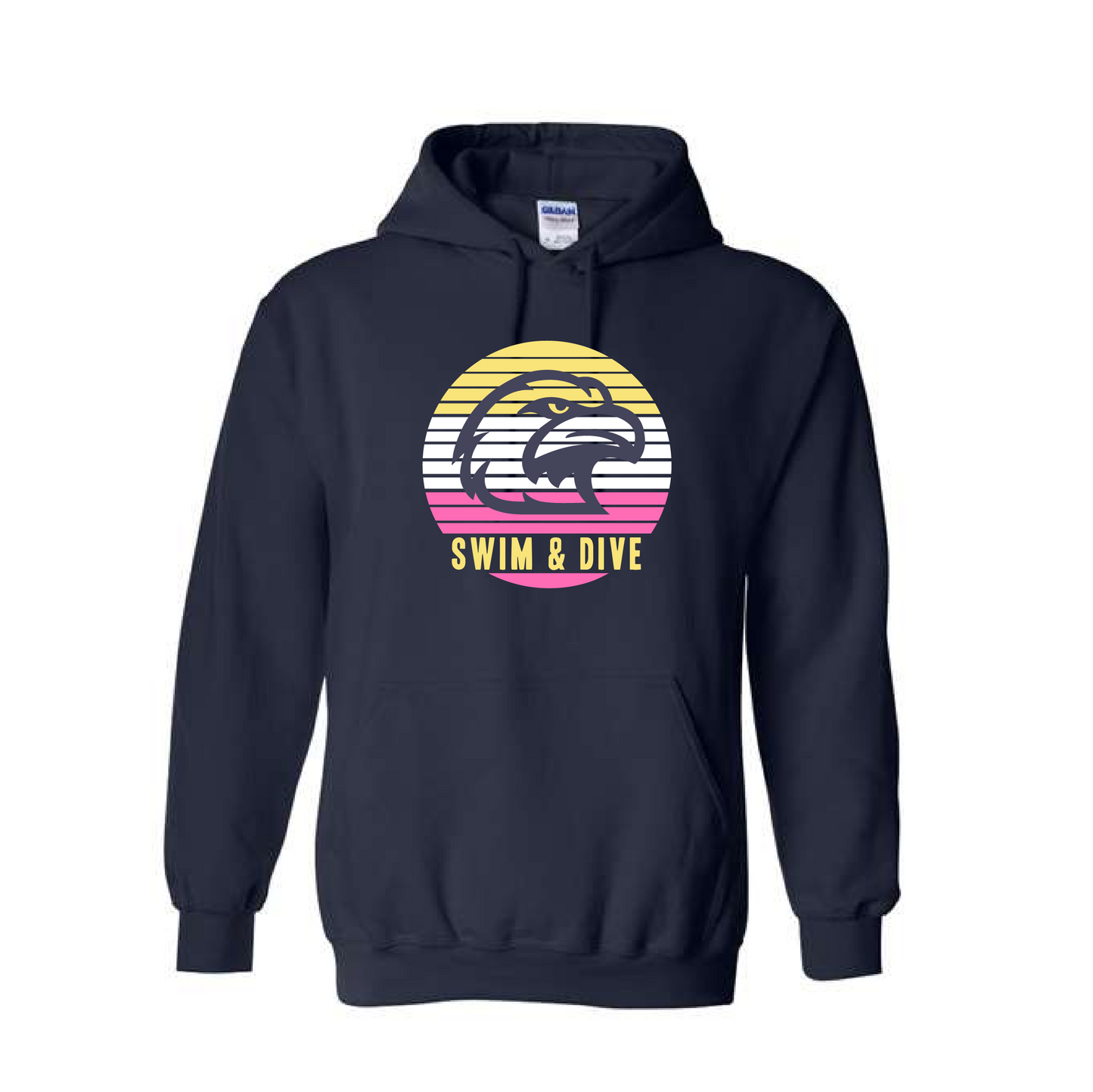 LN Swim Eagles | Adult Gildan Heavy Blend Hoodie