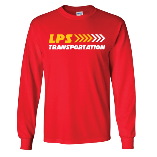 Chiefs-Style Long Sleeve Tee in Heather Red | LPS Transportation