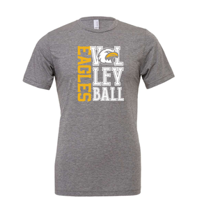 SVMS Volleyball | Bella Canvas Unisex Triblend Tee in Grey
