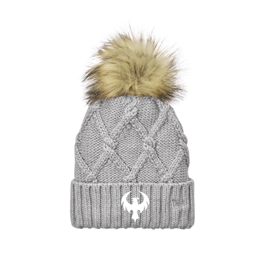 Unified | New Era ® Faux Fur Pom Beanie in Grey