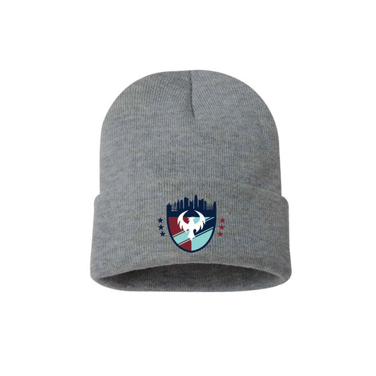 Unified Emblem | Sportsman 8" Beanie in Heather Gray