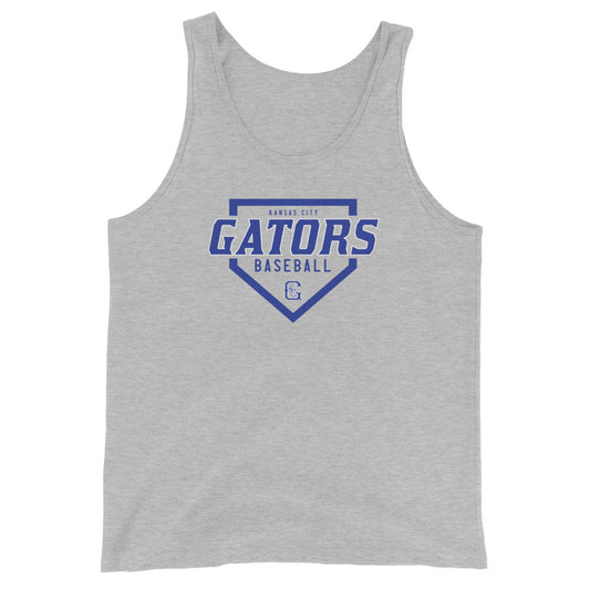 Gators Baseball Home Plate Jersey Tank in Athletic Heather