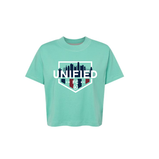 Unified City | WOMEN'S LAT Boxy Tee in Saltwater