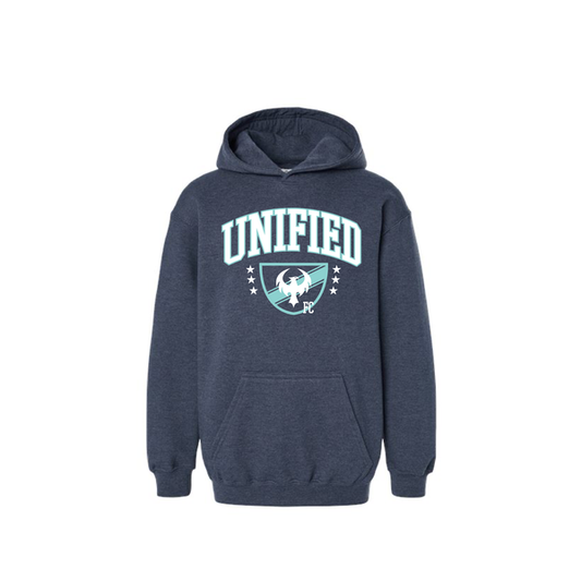 Unified | YOUTH Hoodie in Heather Denim