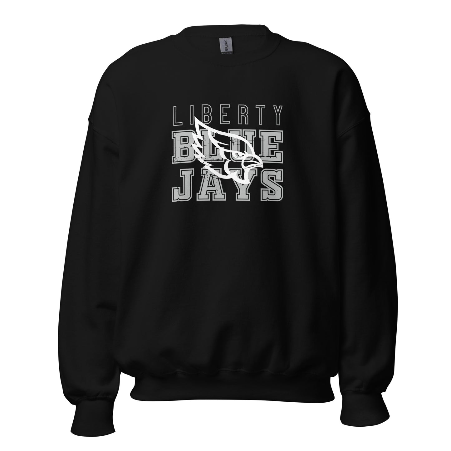 Blue Jays Block Gildan Crewneck in Black