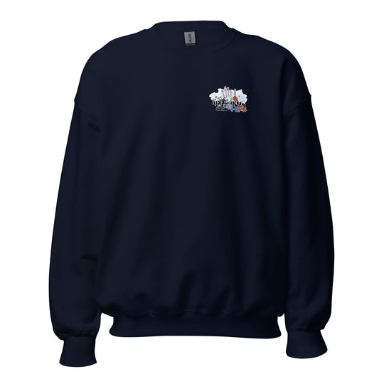 Deep Roots KC | Unisex 2-sided Heavy Blend Crewneck in Navy