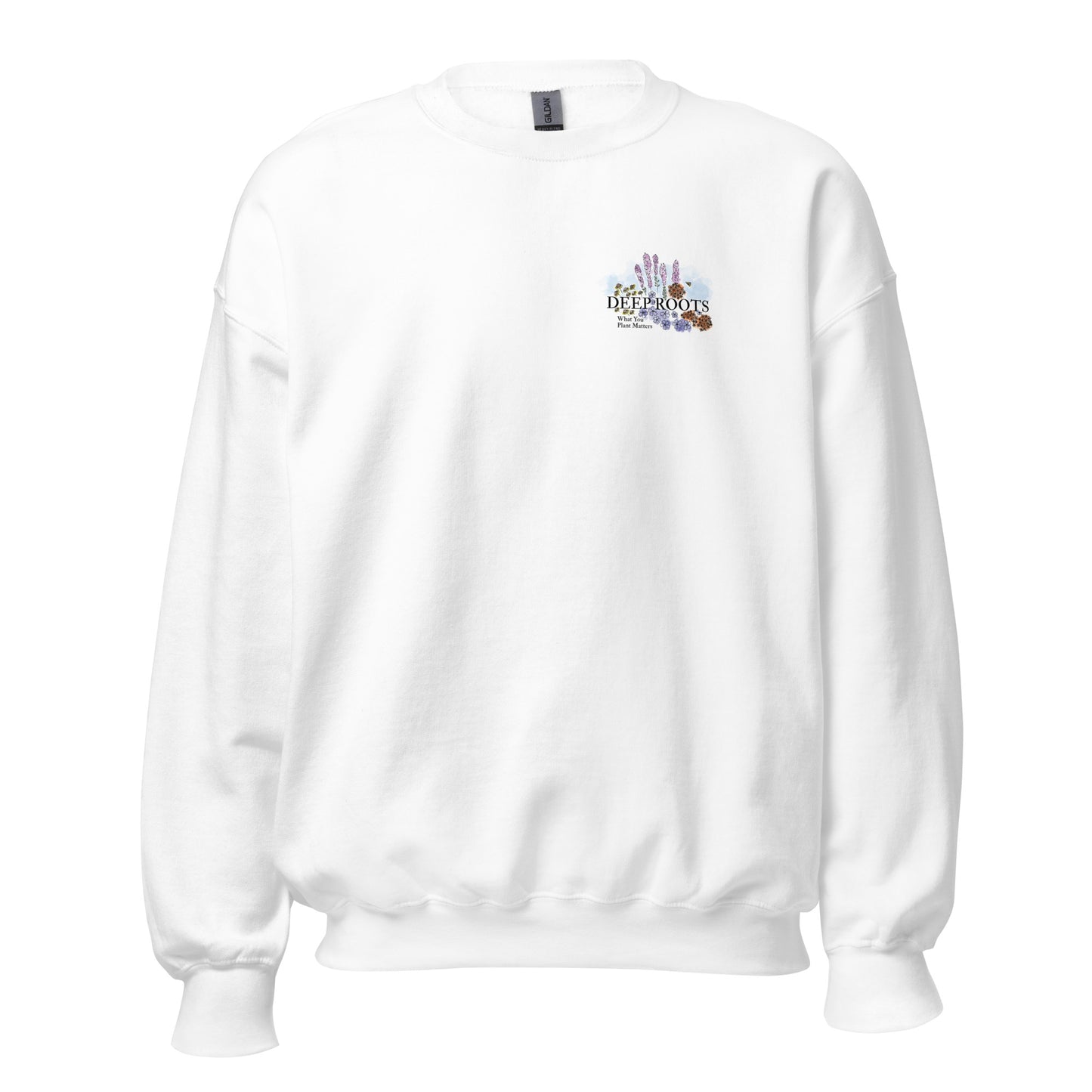 Deep Roots KC | Unisex 2-sided Heavy Blend Crewneck in White