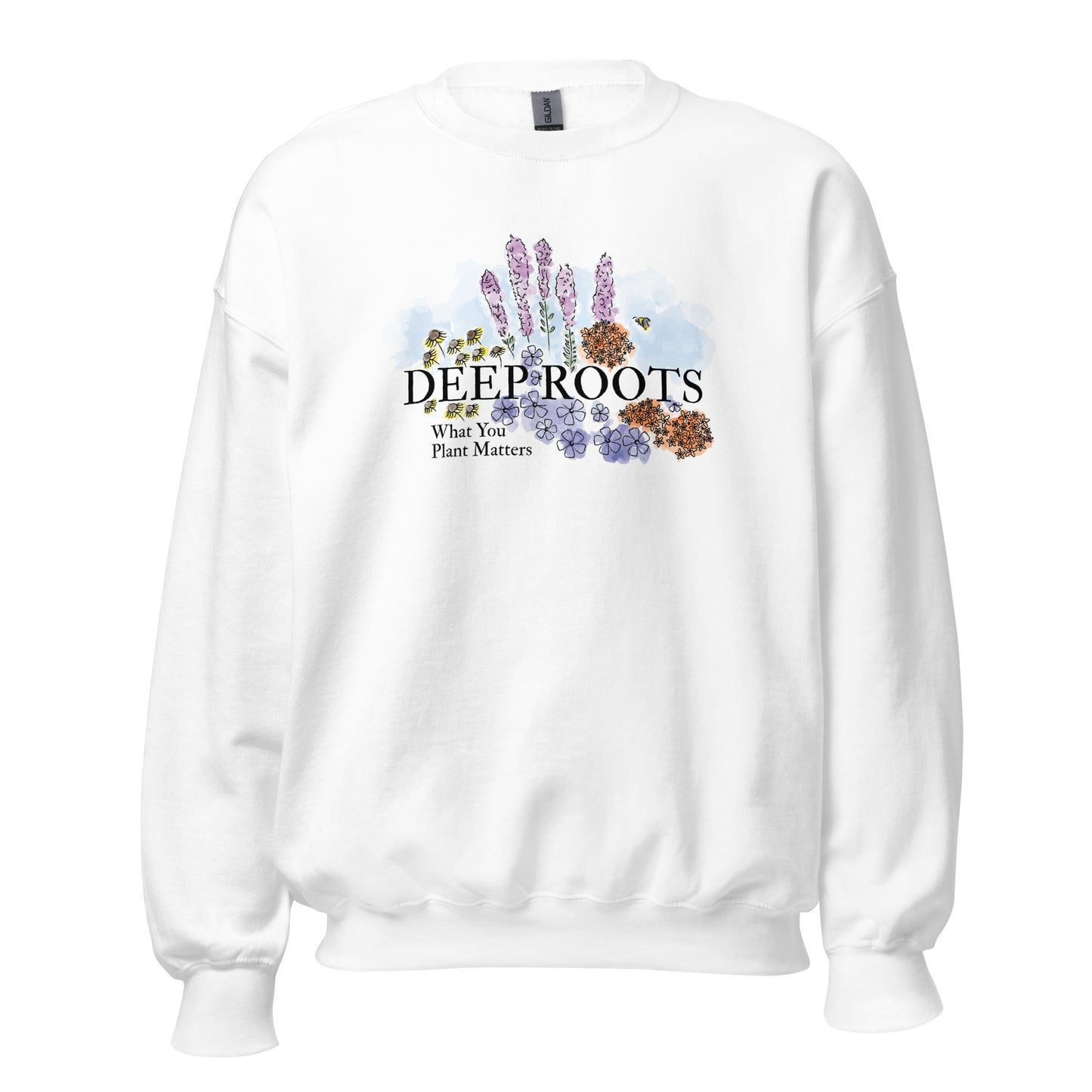 Deep Roots KC | Unisex Heavy Blend Crewneck in White