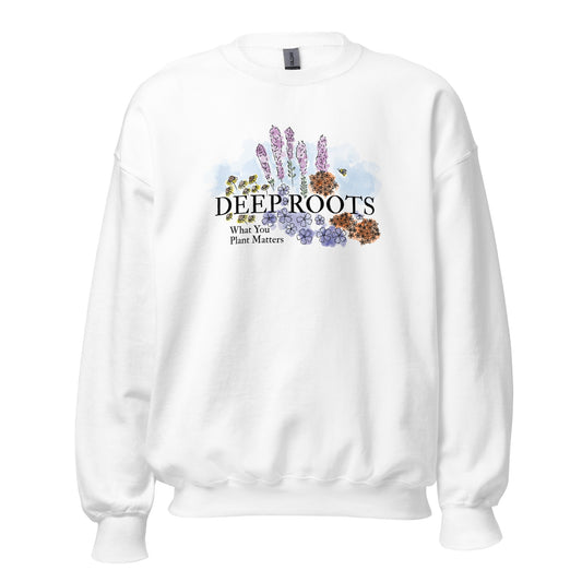 Deep Roots KC | Unisex Heavy Blend Crewneck in White