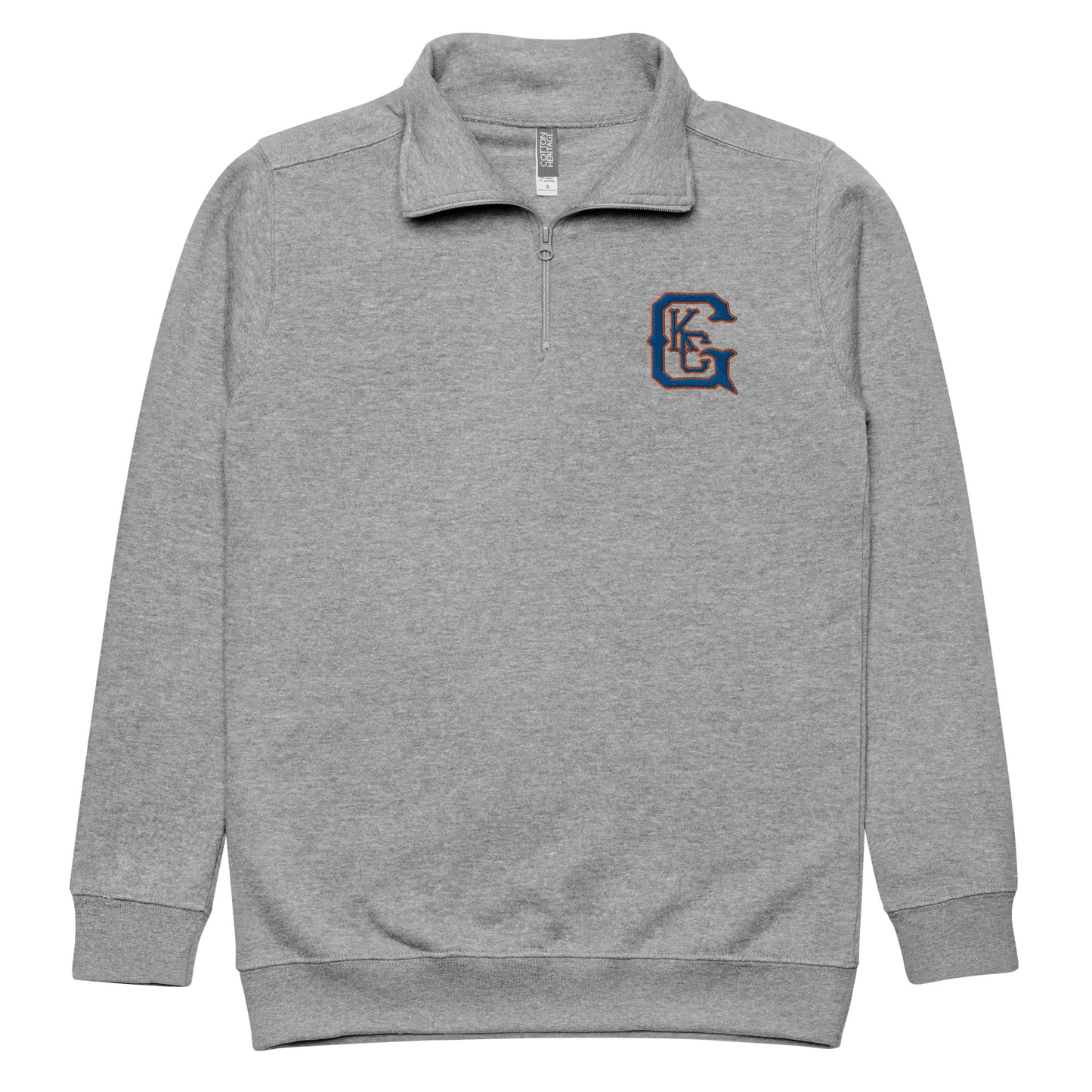 Gators Baseball KCG Embroidered Fleece Quarter-Zip in Gray
