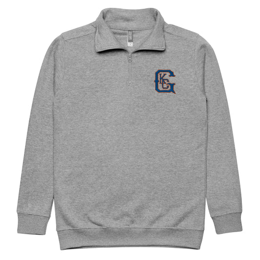 Gators Baseball KCG Embroidered Fleece Quarter-Zip in Gray