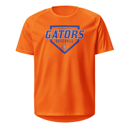 Gators Baseball Jersey-style Performance Tee in Orange