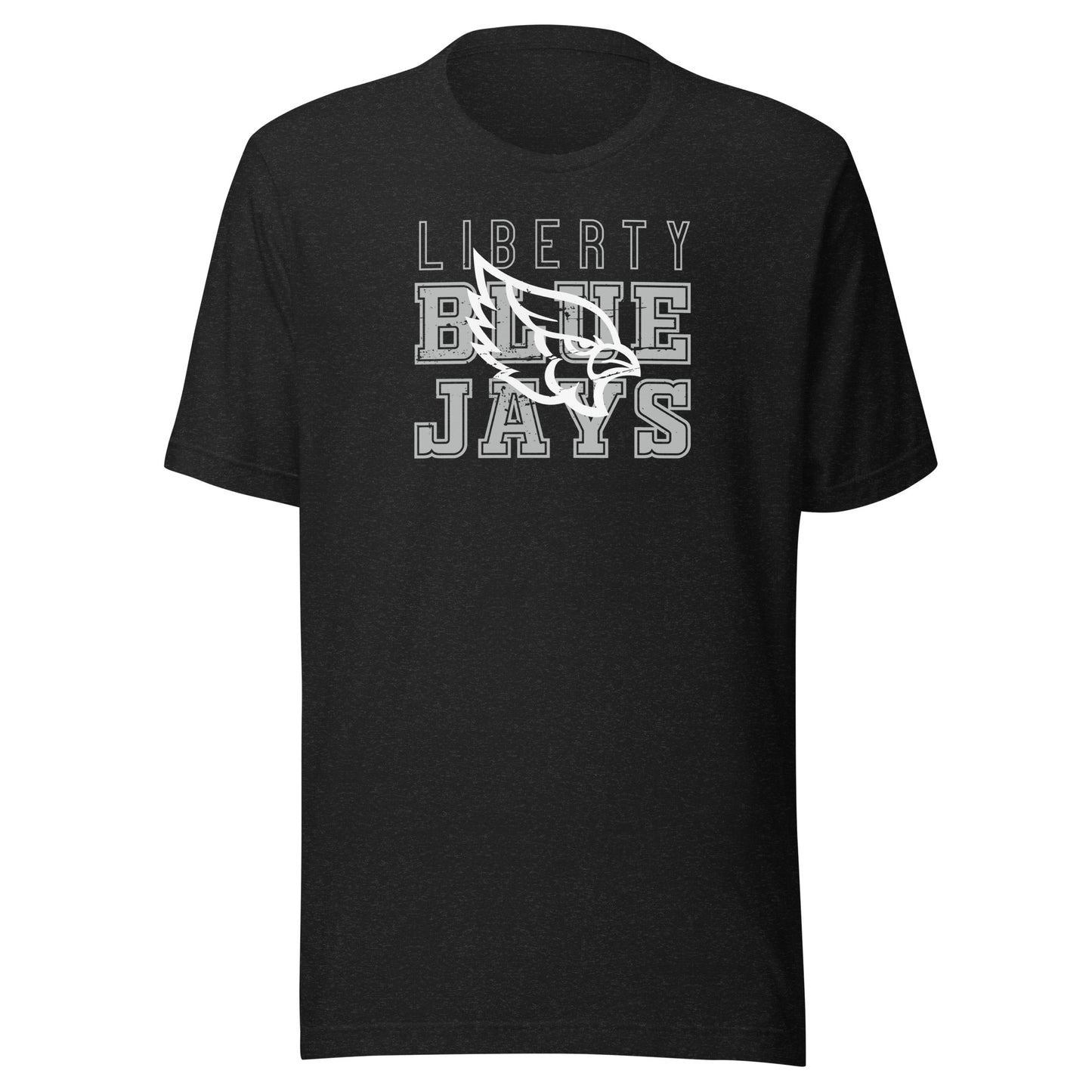 Blue Jays Block Bella Canvas Jersey Tee in Black