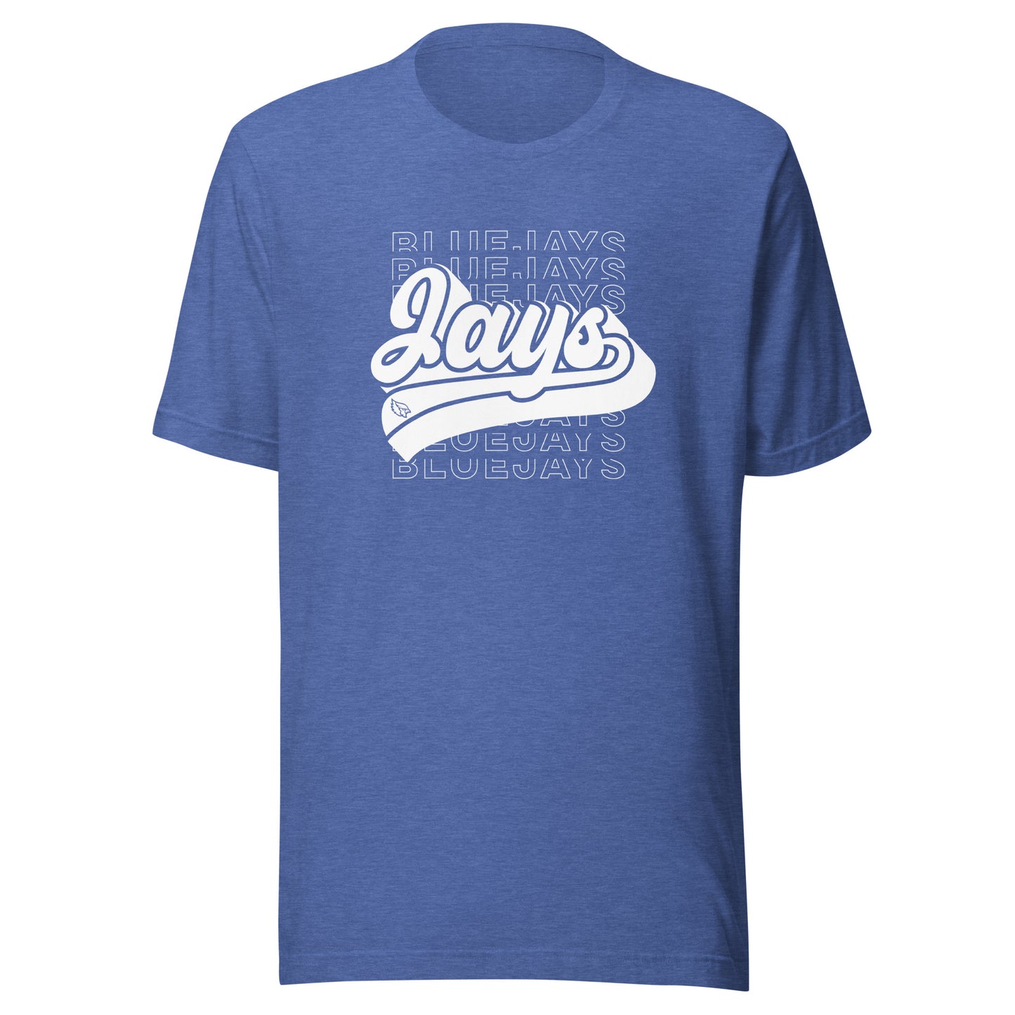 Jays on Repeat Bella Canvas Jersey Tee in Heather True Royal