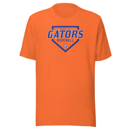 Gators Baseball Home Plate Jersey Tee in Orange